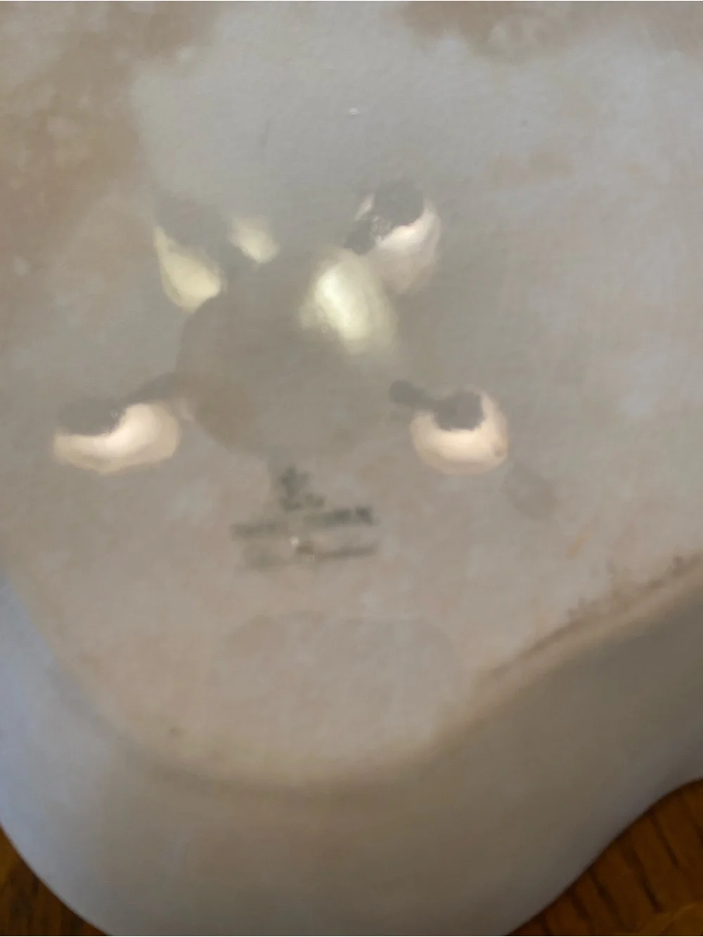 Floral porcelain  oval Serving platter look at pictures it a chip in and back